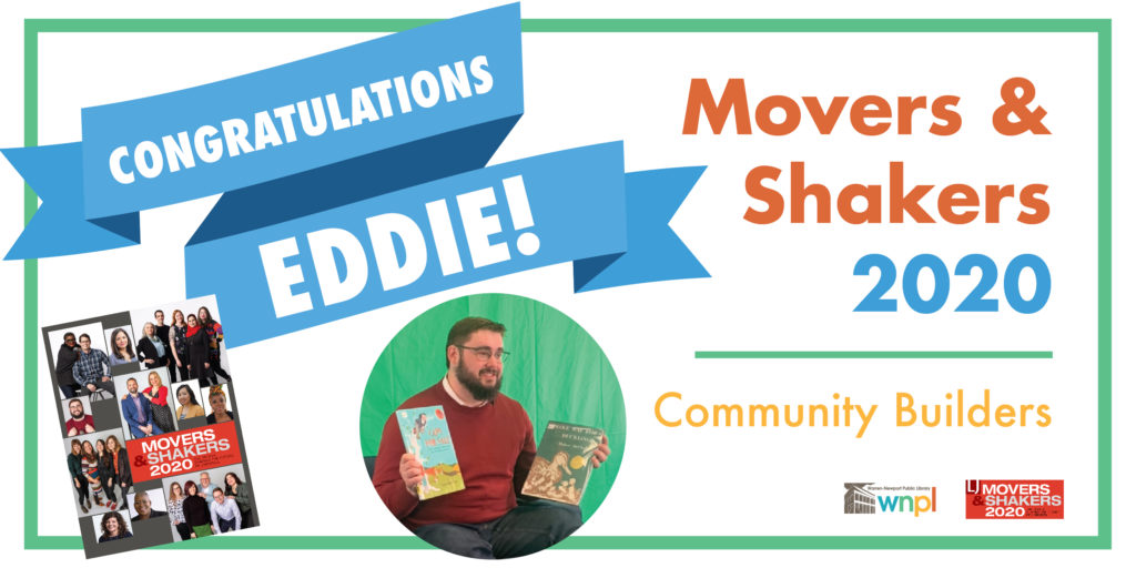 Eddie Kristan, Library Journal, Movers & Shakers, award, recognition