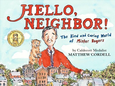 Mister Rodgers smiles down over the neighborhood