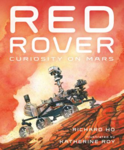Rover on the red rock of Mars