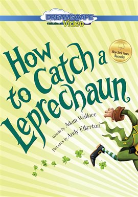 A leprechaun runs away