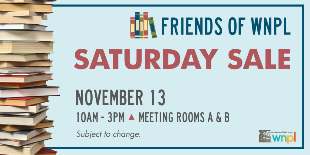 Friends of WNPL Saturday Sale