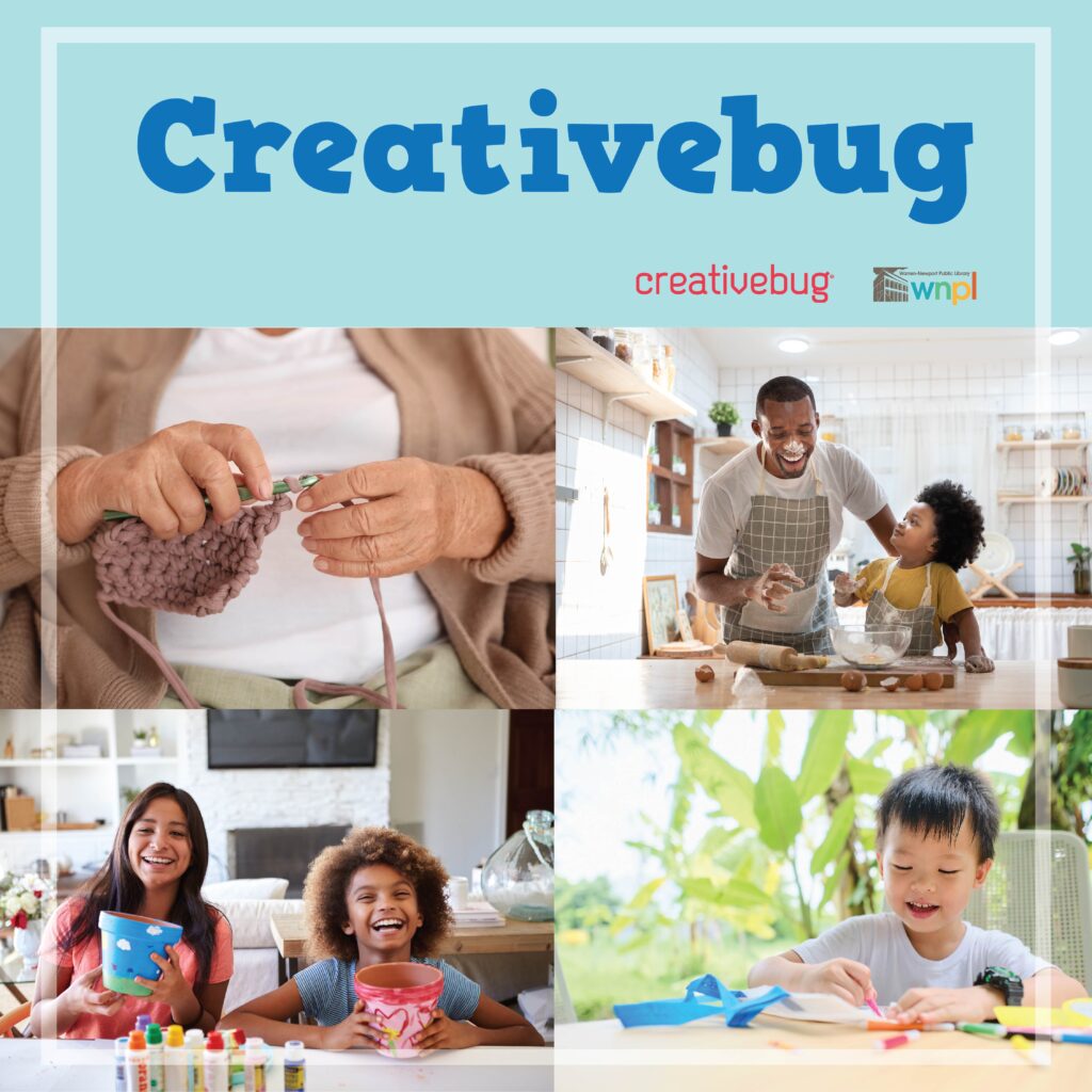 knitting in hands, baking parent and child, smiling children with crafts, creative bug ad