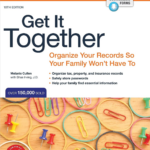Book cover of get it together. Image shows a table full of paper clips.