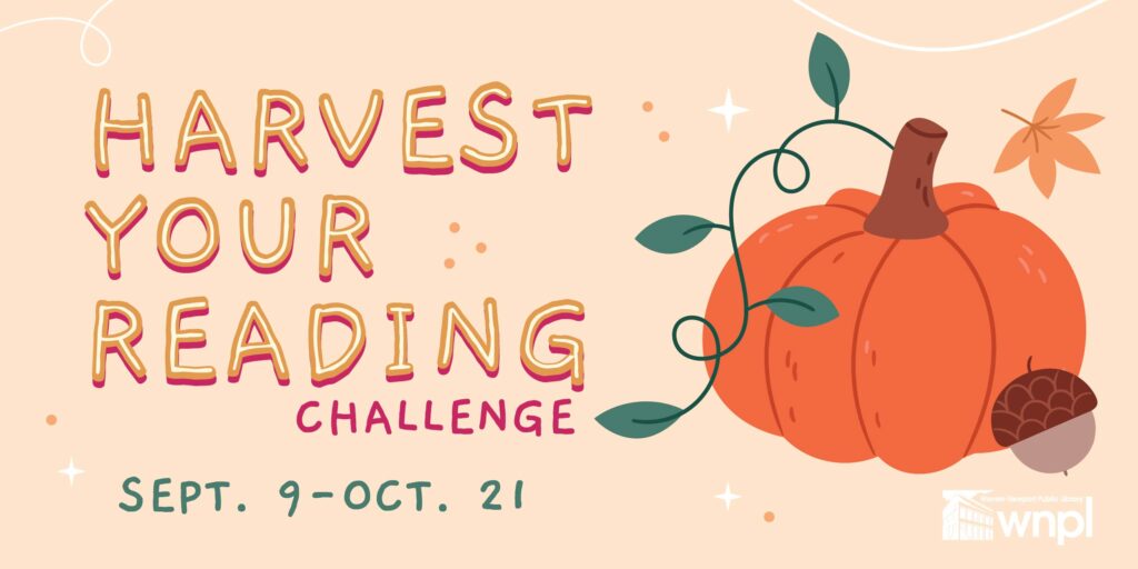 Light orange background with orange pumpkin in the bottom left corner and white sparkles across the writing
