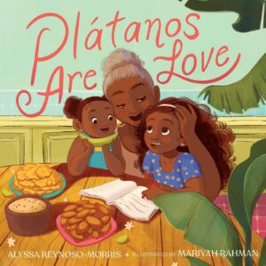Hispanic grandmother hugging 2 grandchildren