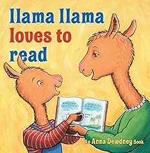The cover of “Llama Llama Loves to Read” by Anna Dewdney. The character Llama Llama is pictured with his mother as the two look at a book together.