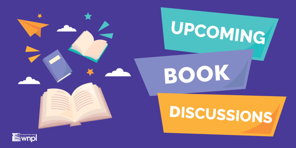Upcoming Book Discussions. Book icons.