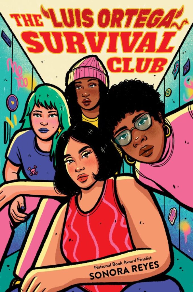 Cartoon drawn style of four young diverse women staring straight out to the viewer.